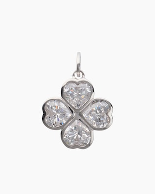 Produktabbildung 1 für Kleeblatt-Anhänger mit Zirkonia