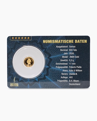 Produktabbildung 2 für Goldmünze 15. Hochzeitstag Kate & William