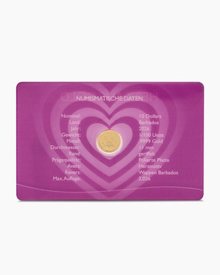 Produktabbildung 3 für Goldmünze "Herz aus Gold" 2026