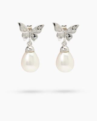 Produktabbildung 1 für Ohrhänger SWZ-Perle 8x6 mm mit Zirkon