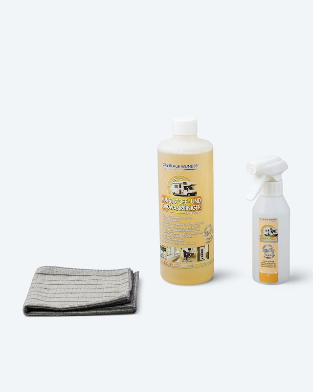 Kunststoff- und Caravan-Reiniger, 1.000 ml & Tuch
