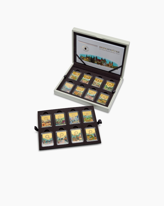 Goldmünzbarren "Heimatstücke", 16tlg.