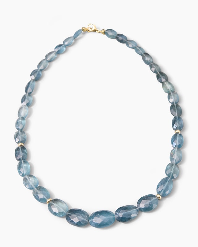 Collier mit Aquamarin