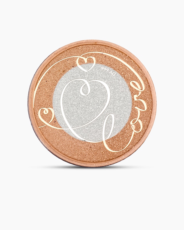 Bimetallmünze "Im Zeichen der Liebe"