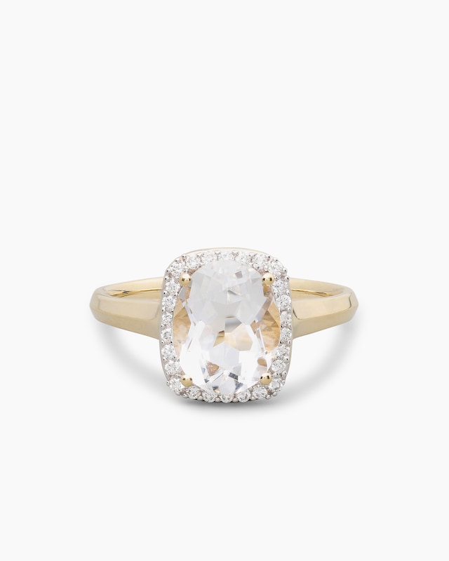 Ring mit Quarz & Brillanten