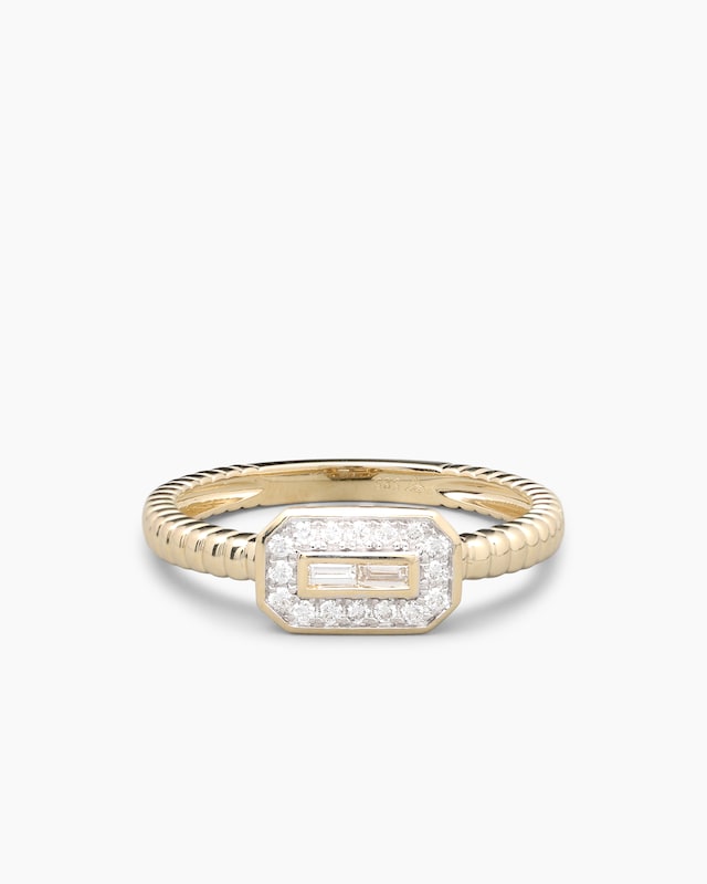 Ring mit Brillanten & Diamanten 0,15 ct