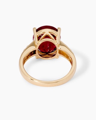 Produktabbildung 4 für Ring mit Rubin & Zirkon