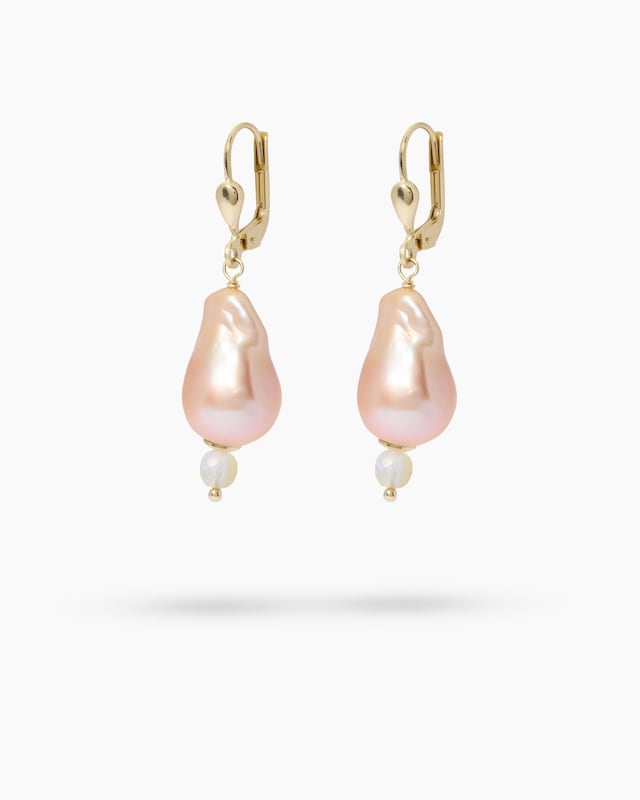 Ohrhänger SWZ-Perle 14x10 mm