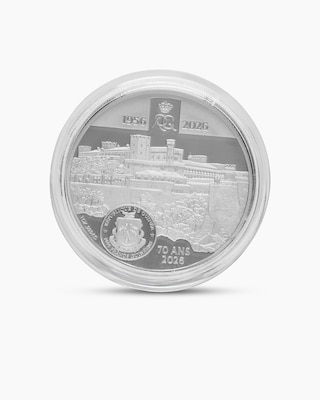 Produktabbildung 2 für Silbermünze Grace Kelly & Rainier III. 70. Hochzeitstag