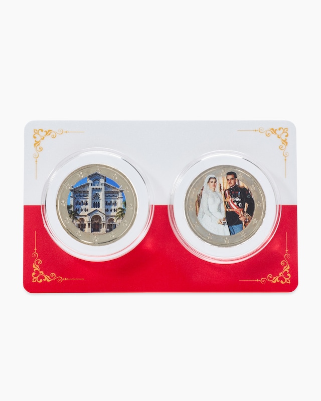 Künstlerausgabe Grace Kelly & Fürst Rainier, 2tlg.