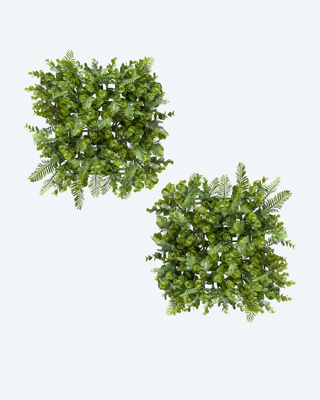 Wandmatten "Eukalyptus Farn", 2tlg.